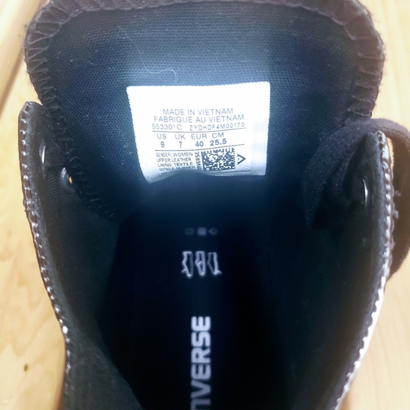 Converse brushed leather hi-top - Picture 7 of 7